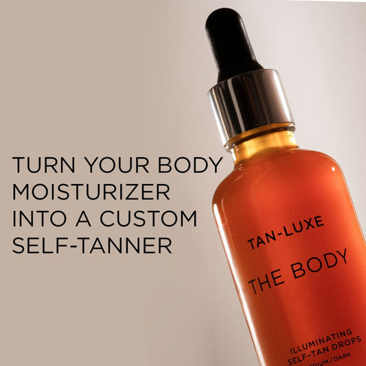 Tan-Luxe The Body Self Tan Drops, Add Tanning Drops To Skin Care For Custom Body Tan
