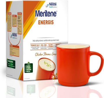 Meritene Energis Vegetable | 50G Powder Sachets, Pack Of 10 | Nutritional Support Mix With Proteins And Minerals | With Vitamin D, B & K