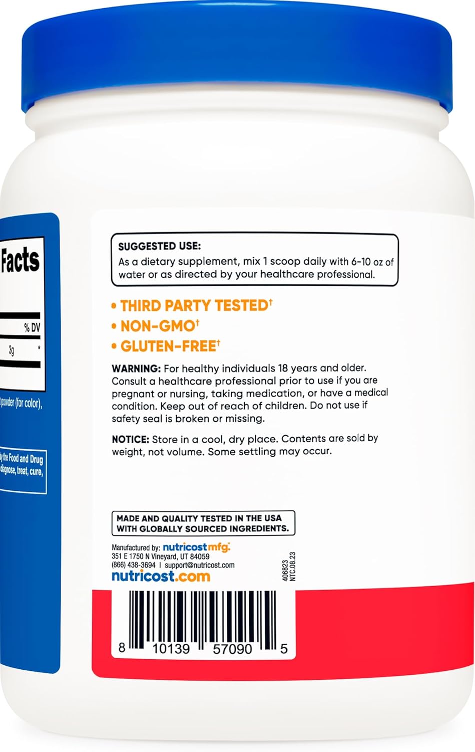 Nutricost L-Citrulline Malate 2:1 (600g) Fruit Punch - Workout Support, Muscle Performance, Nitric Oxide Booster - Fitness Supplement Powder, 75 Servings : Health & Household