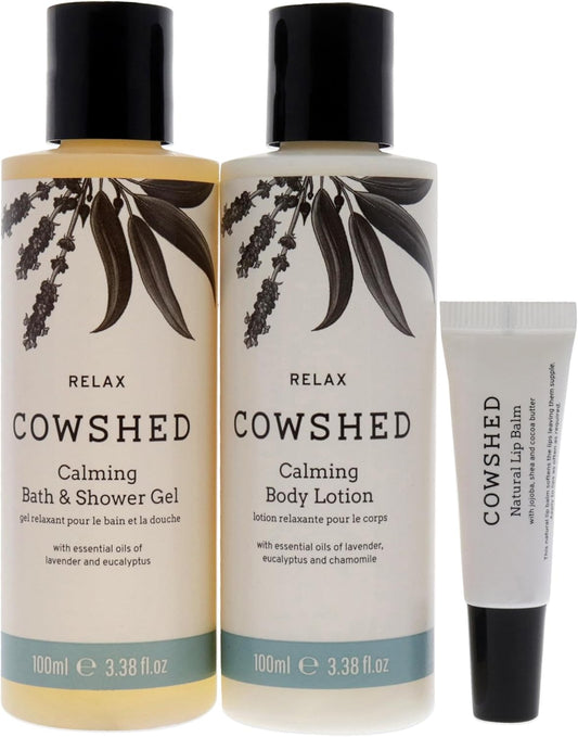 Cowshed Calming Essentials Set, 2 X 100 Ml And 1 X 5 Ml