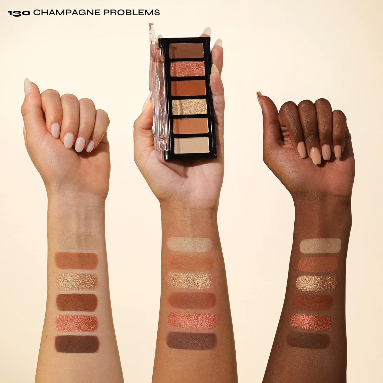 Milani Gilded Mini Eyeshadow Palette With 6 Matte & Shimmer Hues - Whiskey Business : Beauty & Personal Care