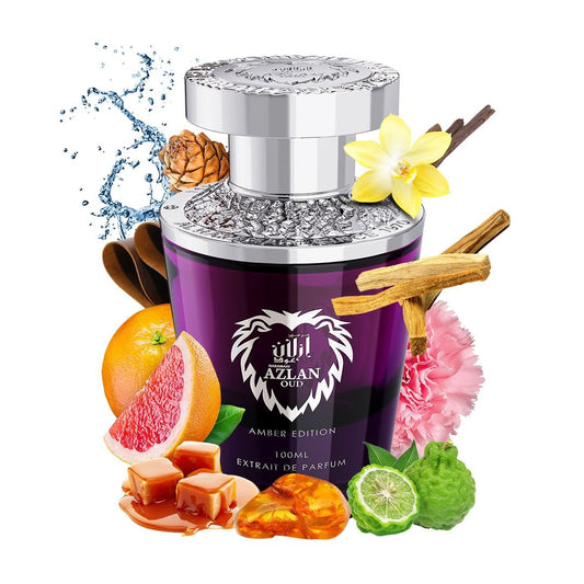 Al Haramain Azlan Oud Bleu - Arabian Perfume For Men - Long Lasting Fragrance With Notes Of Cardamom, Cinnamon, Lavender, Patchouli, Sandalwood, Amber - Arabic Cologne - 3.33 Oz Eau De Parfum Spray