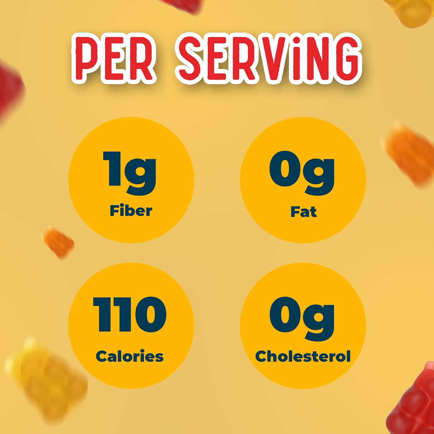 MaryRuth's Sugar Candy Gummy Bears Snacks | Delicious with Electrolytes and Fiber | Made with Cane Sugar | Papaya | Vegan | Gluten Free | Non-GMO | Family Size | 240 Grams | 0.52 Pounds | 8 Pieces