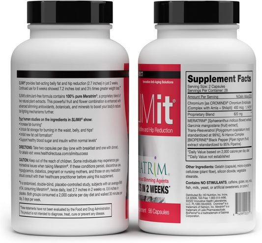Health Direct - Slimit With Meratrim - Natural Metabolic For Women & Men - Targets Fat Cells, Supports Metabolic Health - 56 Capsules