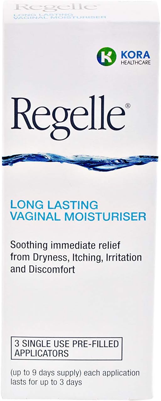 Regelle Long-Lasting Vaginal Moisturiser For Menopause & Vaginal Atrophy - 3 Single-Use Tubes
