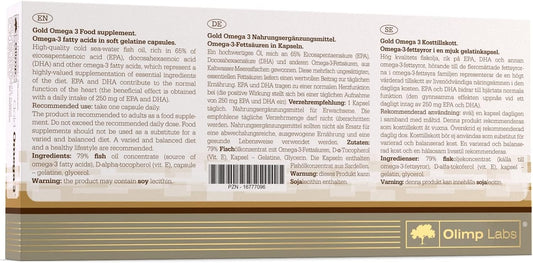 Olimp Gold Omega 3 - 60 Capsules - Omega 3 Fatty Acids