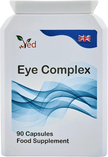 Ved Eye Complex, Lutein, Meso-Zeaxanthin, Zeaxanthin, Nz Blackcurrant, Bilberry, Goji Berry, 90 Vegan Capsule (3 Months Supply)