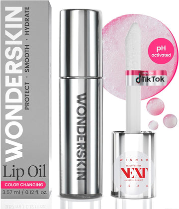 Wonderskin Lip Oil Rehab Serum - Hydrating And Moisturizing Clear Serum For Dry Lips - Natural, Vegan And Non-Sticky (Clear)