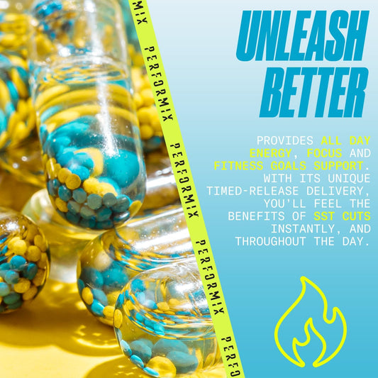 Performix - Sst Cuts - Thermogenic With Cla - Energy, Focus & Mood - Metabolism Support - Hunger Control - Nootropic - Pre Workout - Men & Women - 160 Servings - 2 Pack