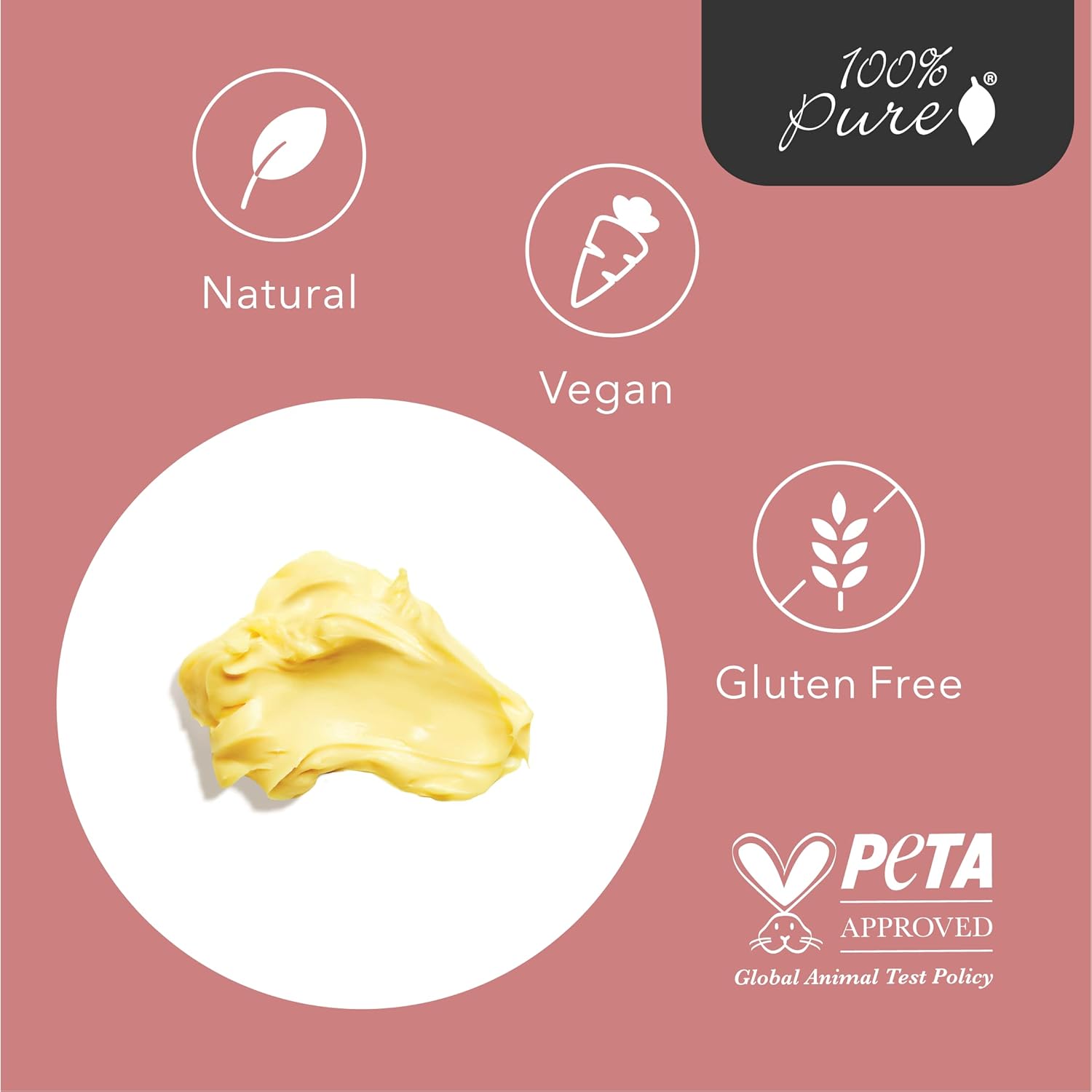 100% Pure Multi-Vitamin + Antioxidants Ultra Riche Pm Treatment Skin Renewing Night Cream Vitamin C & Retinol Facial Moisturizer, Powerful Anti-Aging Moisture Replenishment - 1.5 Oz