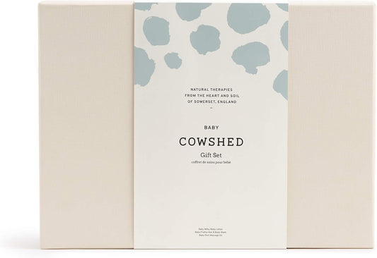 Cowshed Baby Luxury Caring Collection Set Of 3 | Paraben-Free Frothy Hair And Body Wash 200Ml & Milky Body Lotion 200Ml & Massage Oil 100Ml For Babies Set | Luxury Nourishing Baby Bathing Kit