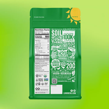 Lundberg White Rice, Regenerative Organic Certified – Non-Sticky, Aromatic Long Grain Rice, Responsibly Grown In California, 32 Oz