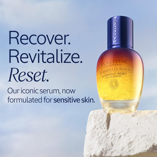 L'Occitane Immortelle Overnight Reset Oil-In-Serum: More Radiant Skin In 1 Night, Smooth Fine Lines, Revitalize Dull Skin, Award-Winner