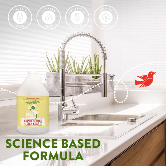 Rebel Green Dish Soap Peppermint Lemon, 16 Oz