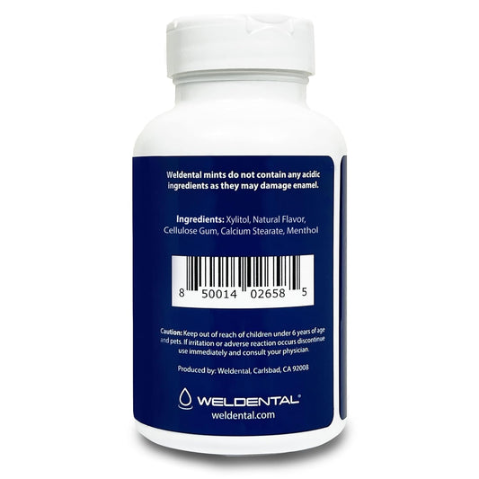 Weldental Xylitol Mints 300 Tablets, Cool Mint Flavor, Xylitol Increases Saliva Production, Helps Moisten Dry Mouth