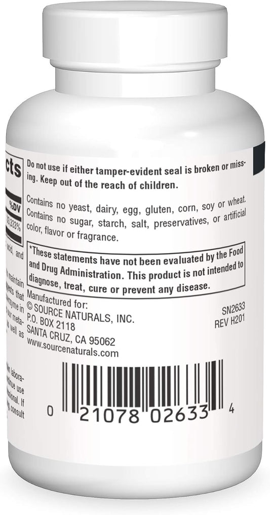 Source Naturals Biotin, Hair, Skin, And Nail Support*, 10,000 Mcg - Non-Gmo - 120 Tablets