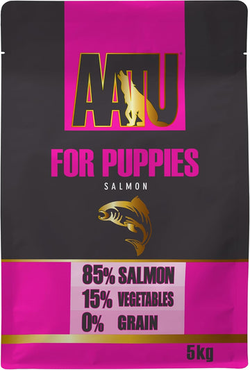 Aatu 85/15 Complete Dry Puppy Food, Salmon 5Kg - Dry Food Alternaitve To Raw Feeding, High Protein. No Nasties, No FillersAp5