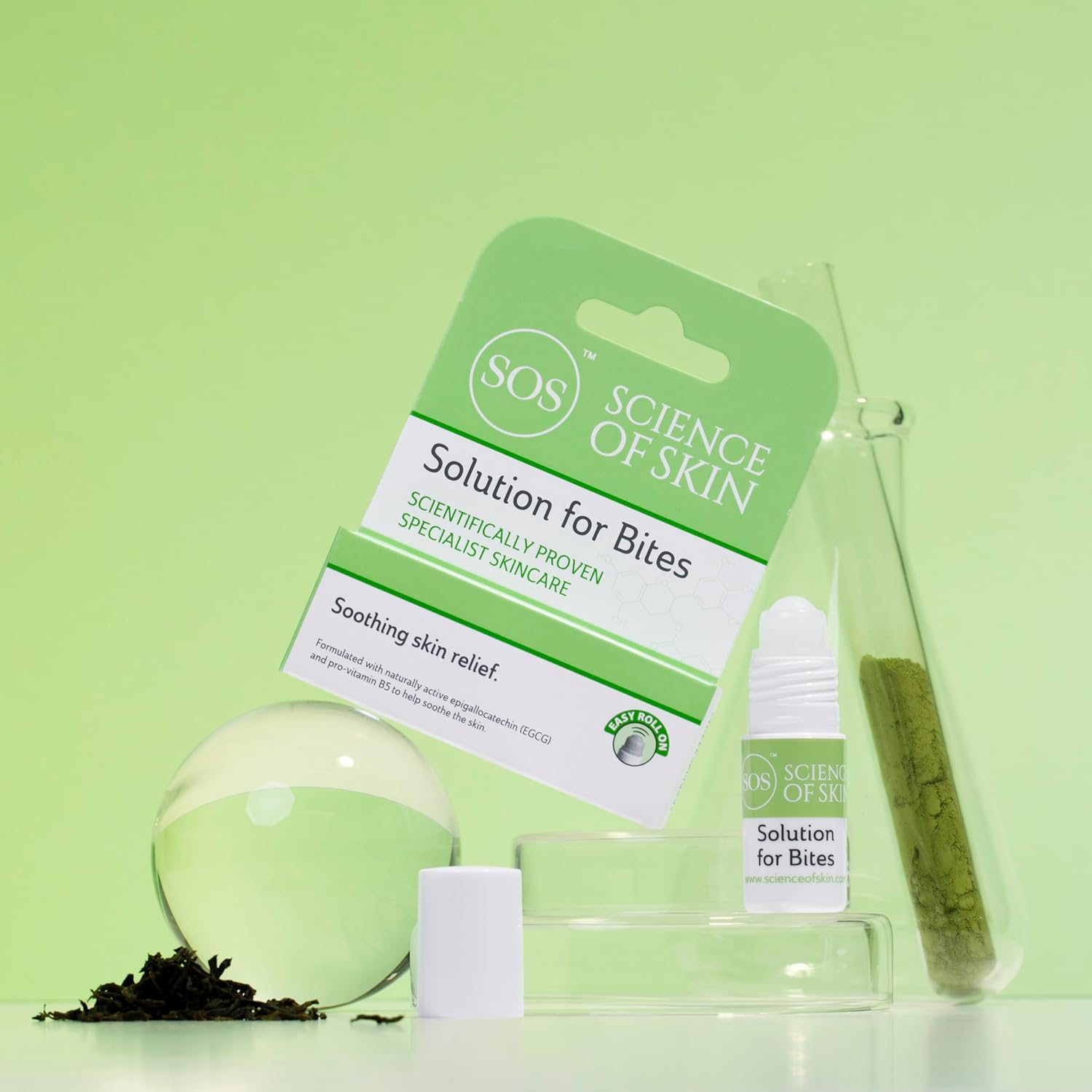 Science of Skin Solution for Bites - Roll On After Bite Relief for Stings, Bites, Itching - Helps to Soothe and Calm Irritated Skin : Amazon.co.uk: Health & Personal Care