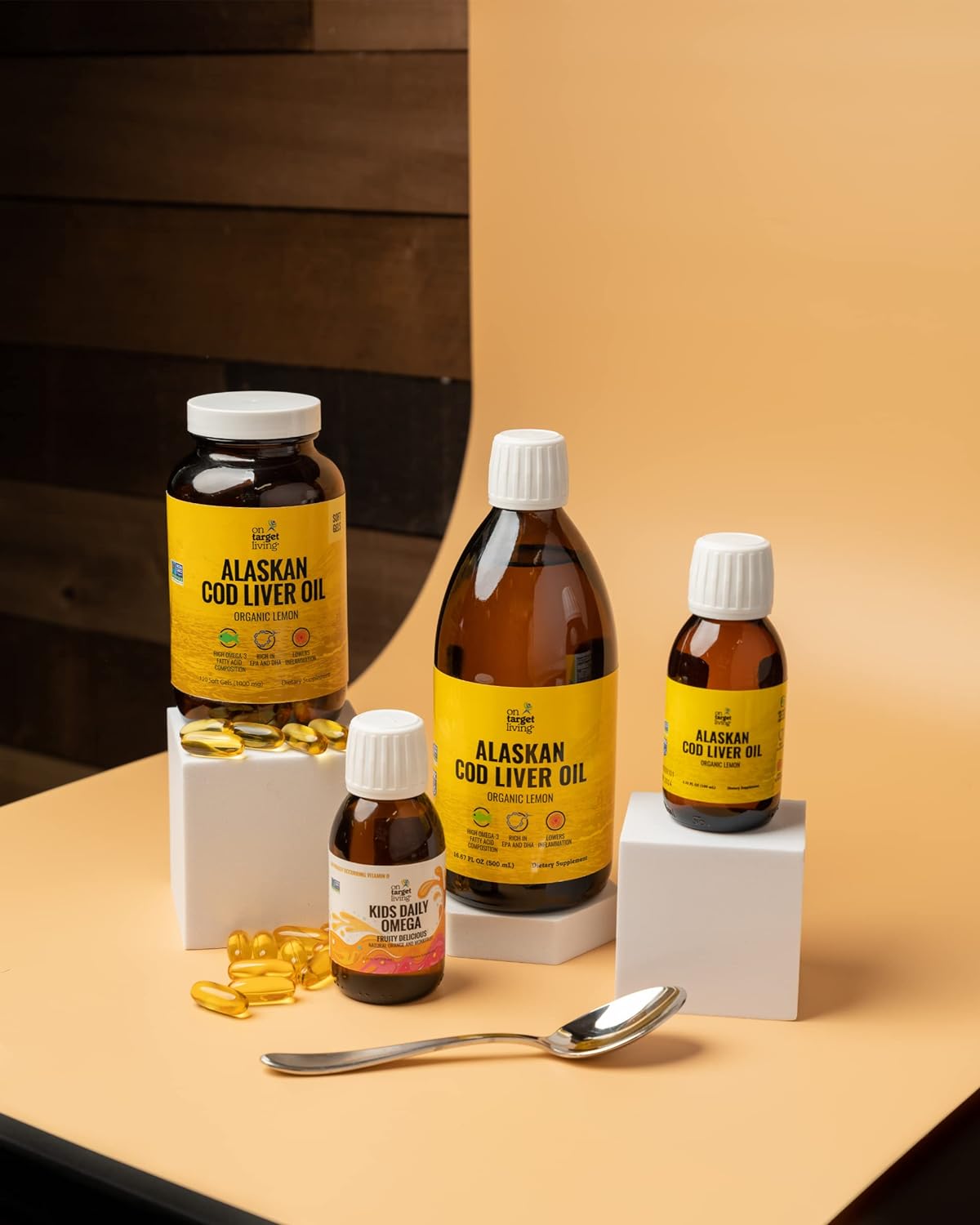 On Target Living Alaskan Cod Liver Oil 120 Soft Gels | Line Caught in