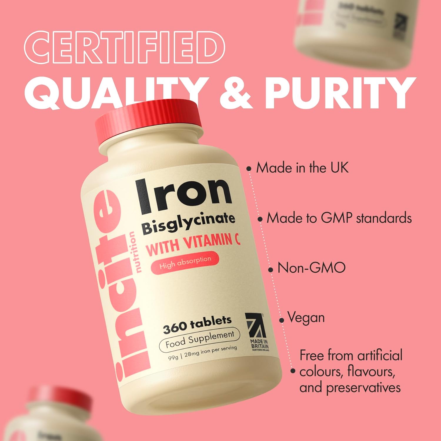 Zinc 40mg - 12+ Month’s Supply - High Strength 400 Premium Tablets - Zinc Supplements Suitable for Vegetarian & Vegans - Maximum Strength Quality Pure Zinc Tablets - Support Immune System - Made in UK : Amazon.co.uk: Health & Personal Care