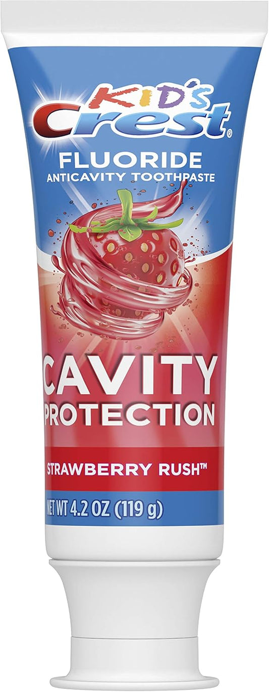 Crest Crest Kids Anticavity Cavity Protection Fluoride Toothpaste For Children Strawberry Rush, 4.2 Oz