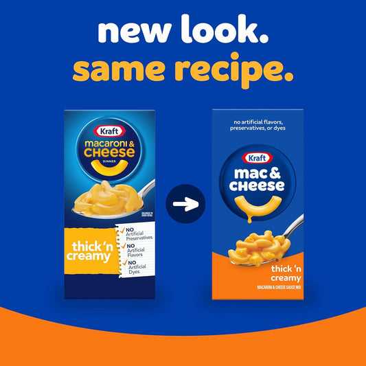 Kraft Thick 'N Creamy Macaroni & Cheese Dinner (4 Ct Pack, 7.25Oz Boxes)