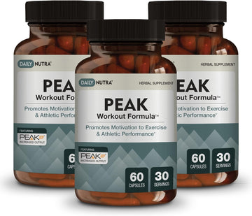 Dailynutra Peak Workout Formula - Improved Motivation And Exercise Out