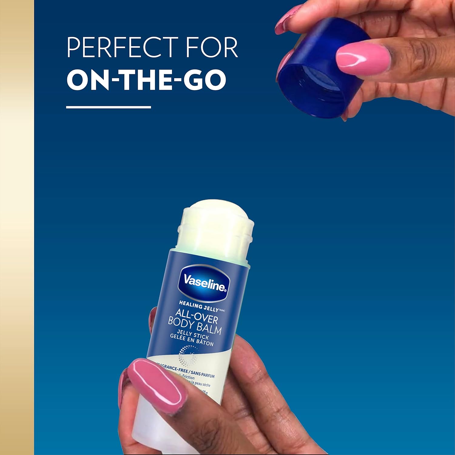 Vaseline Body Balm Stick Anti-Friction For Dry Skin Unscented Targeted Healing for Hard-to-Reach Spots 1.4 oz 3 Count : Beauty & Personal Care