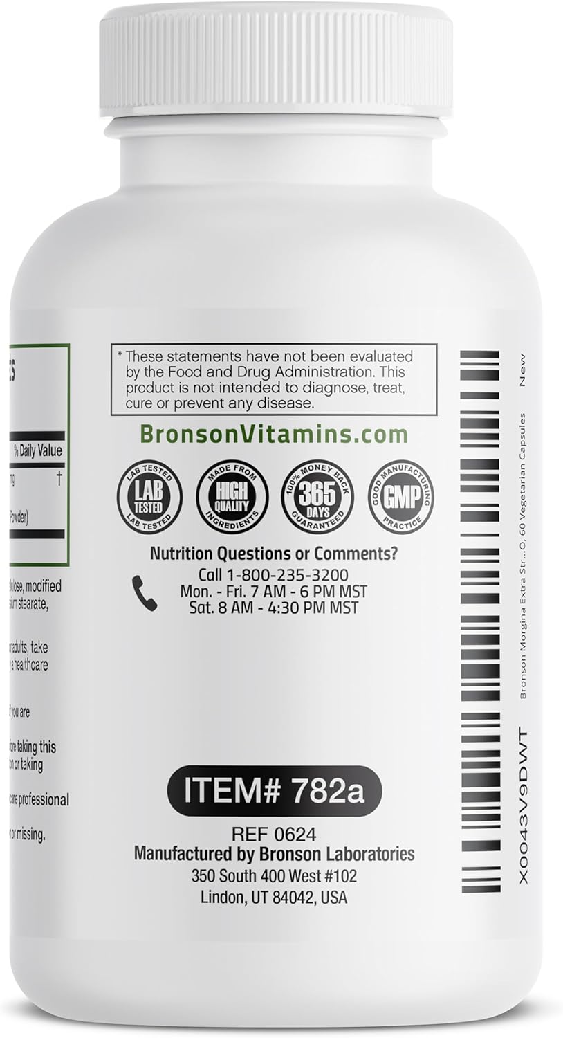 Bronson Morgina Extra Strength Complete Green Superfood, Non-Gmo, 60 Vegetarian Capsules …