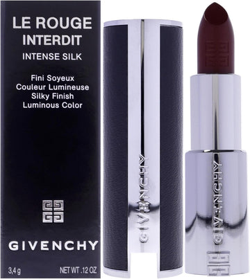 Le Rouge Interdit Intense Silk Lipstick - N334 Grenat Volontaire By Givenchy For Women - 0.11 Oz Lipstick