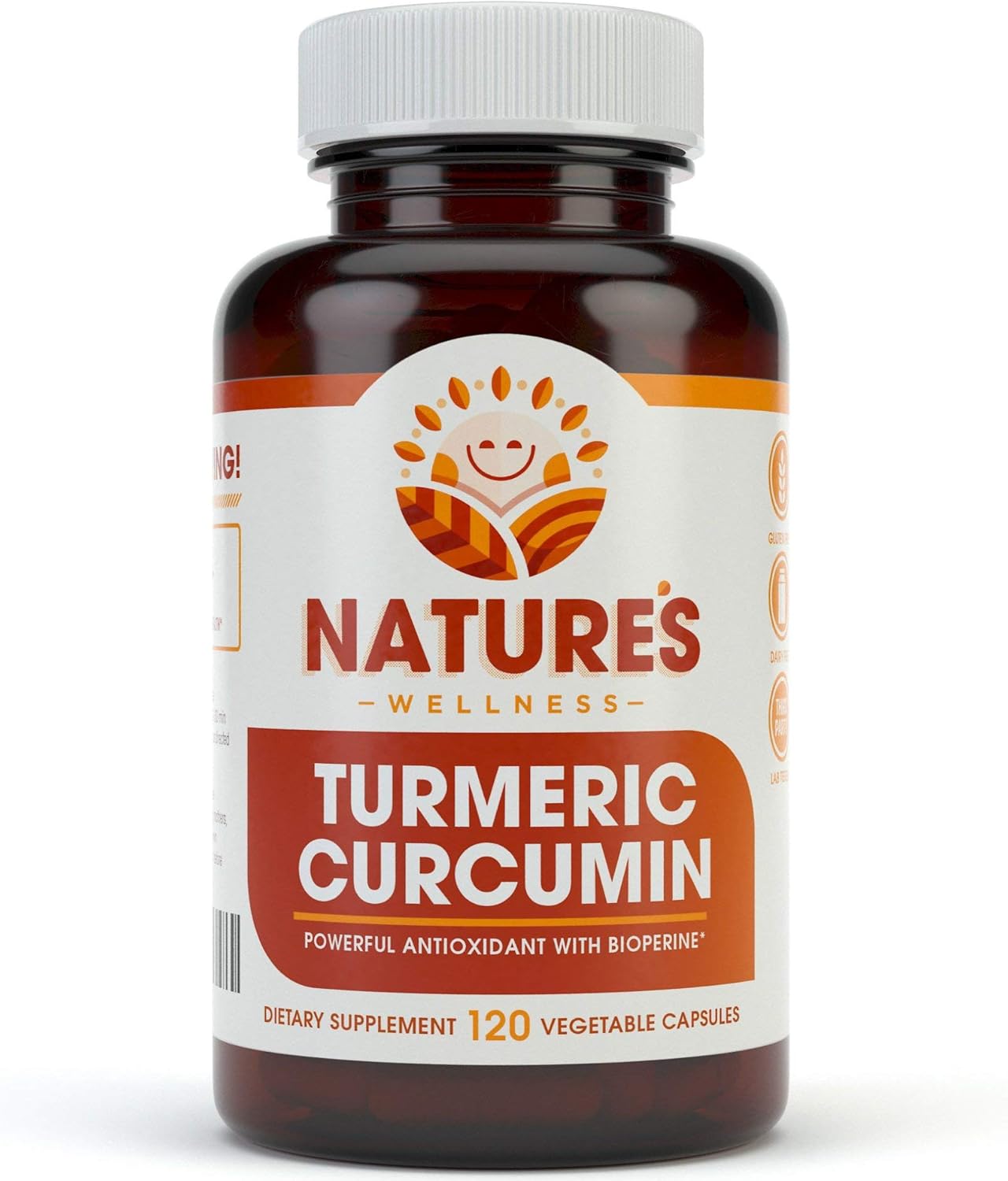 1600Mg Organic Turmeric Curcumin W/Bioperine And Black Pepper | Non-Gmo | Natural Joint Support | Highest Potency With 95% Standardized Curcuminoids | Gluten Free | 120 Vegetarian Caps : Health & Household