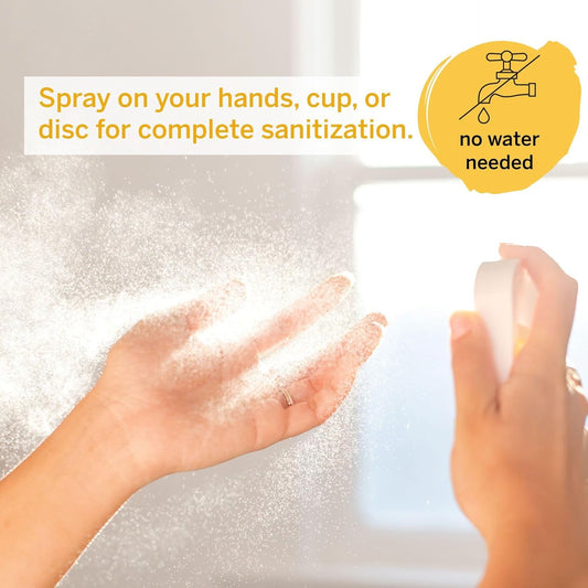 Pixie Hand Sanitizer - Essentials & Toiletries For Complete Sanitization In A Quick Spray - 100% Hypoallergenic & Plant-Based Ingredients - Travel Cleaner For Menstrual Cups & Period Discs & Much More