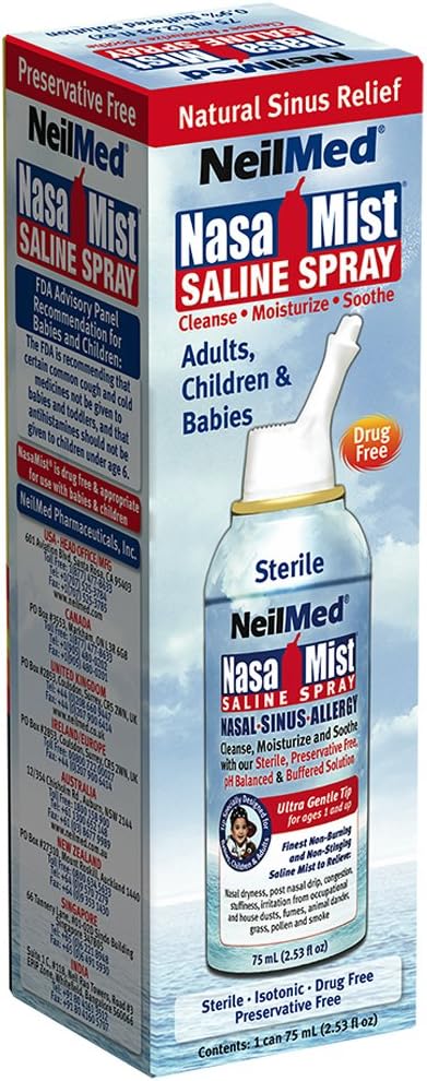 Neilmed Nasamist Isotonic Saline Spray 75 Ml (Pack Of 1)