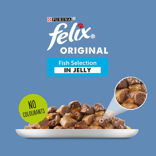 Felix Original Fish Selection In Jelly Wet Cat Food 40X100G108851077