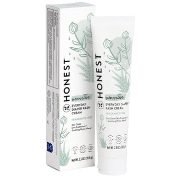 The Honest Company Hypoallergenic Diaper Rash Cream | Moisturizing + Calming Zinc Oxide Ointment | Nea Recognized, Cruelty Free | Value Size, 6 Oz