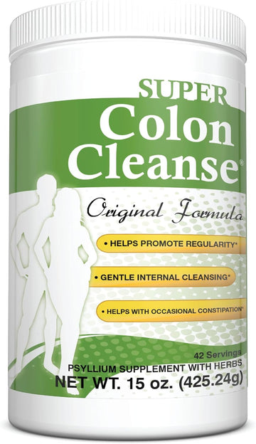 Health Plus Super Colon Cleanse Original Formula (1990-2025), 300 Capsules, 6 Cleanses - Digestive Support, Constipation Relief With Psyllium Husk And Senna Leaf
