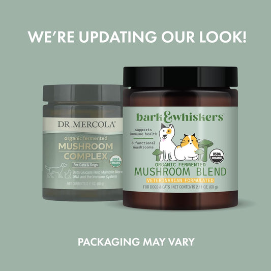 Bark & Whiskers Organic Fermented Mushroom Blend For Cats And Dogs, 2.