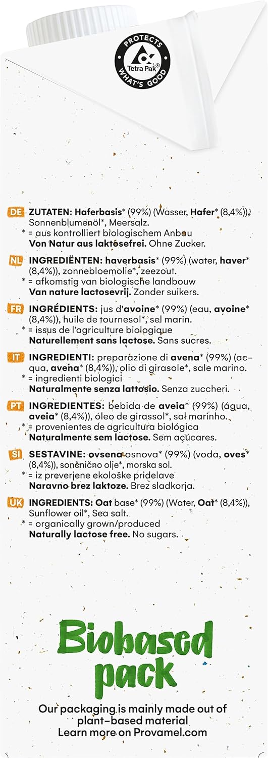 Provamel Organic Oat Drink Unsweetened 1L