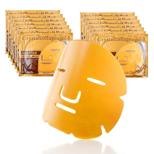 24K Collagen Facial Mask (15 Pcs) Anti Wrinkle, Firm Skin & Hydrating Skin Anti Aging, Puffiness, Mask For Revitalizing