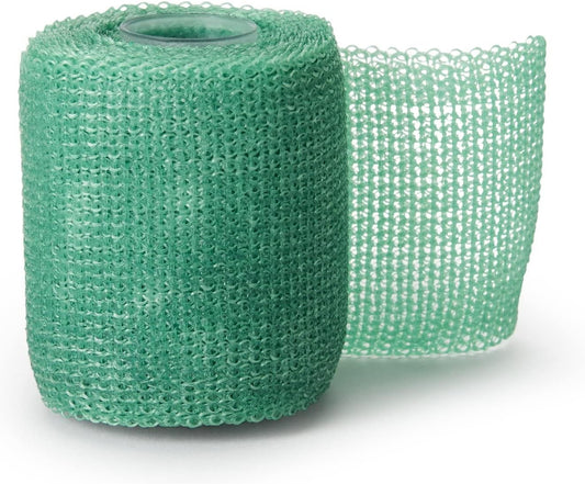 McKesson Cast Tape, Fiberglass, Green, 2 in x 4 yds, 1 Count, 10 Packs, 10 Total