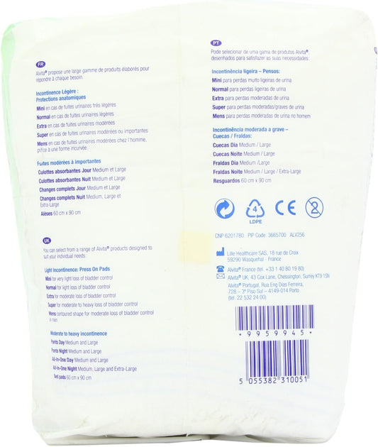 Alvita Incontinence Range Pants Absorbent Day Medium, 14'S (Pack Of 1)