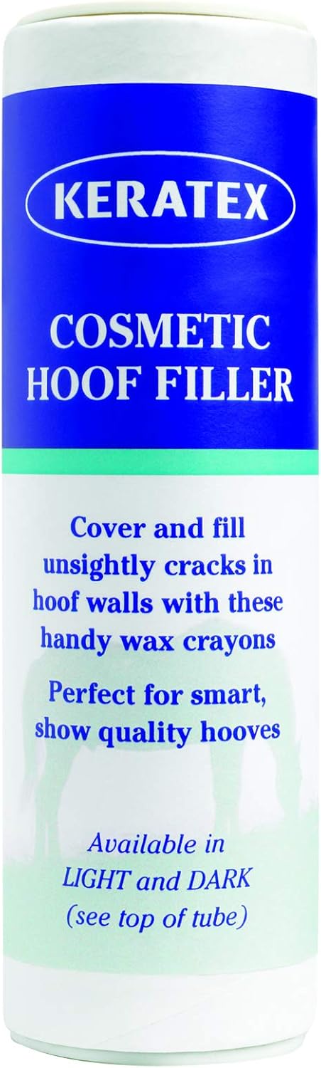Keratex Cosmetic Hoof Filler 60G Dark Hooves - Clear, Regular