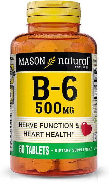 Mason Natural Vitamin B-6 500Mg 60 Tabs