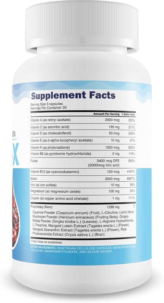 Blood Circulation Vari-X Pro Plus - Our Best Blood Circulation Booster - Blood Circulation Supplements To Improve Blood Flow Circulation - Vari X Pro Plus Blood Circulation Pills - Advanced Blood Flow