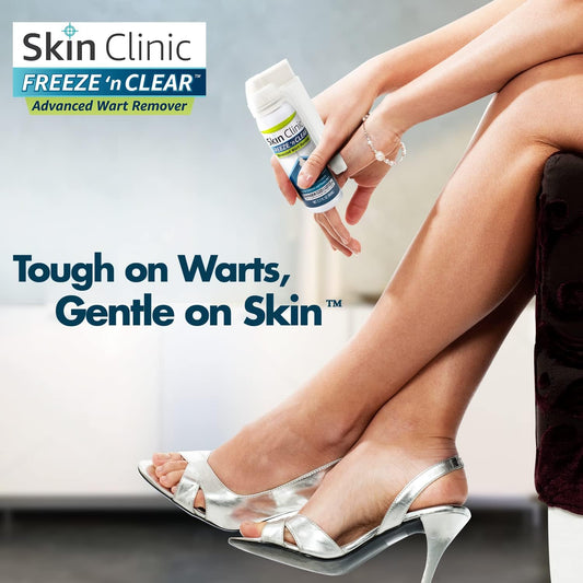 Skin Clinic Freeze 'N Clear⢠Advanced Wart Remover, Tough On Warts, Gentle On Skin, (12 Precision Applicators)