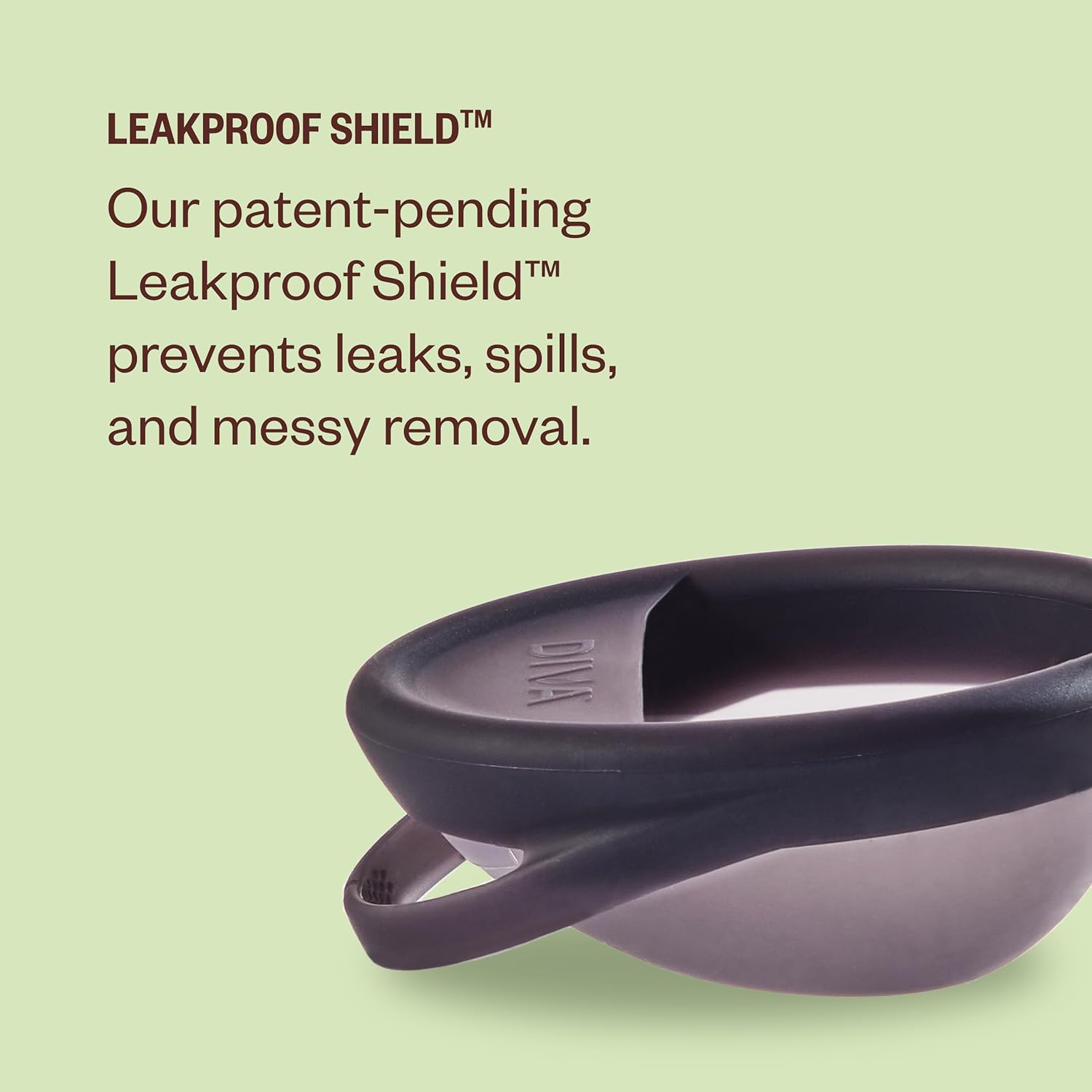 Diva Disc - Comfortable, Reusable Menstrual Disc With Leakproof Shield - For Up To 12 Hours Of Continuous Wear - 100% Medical Grade Silicone - Holds 7 Tampons Of Flow - One Size Fits Most