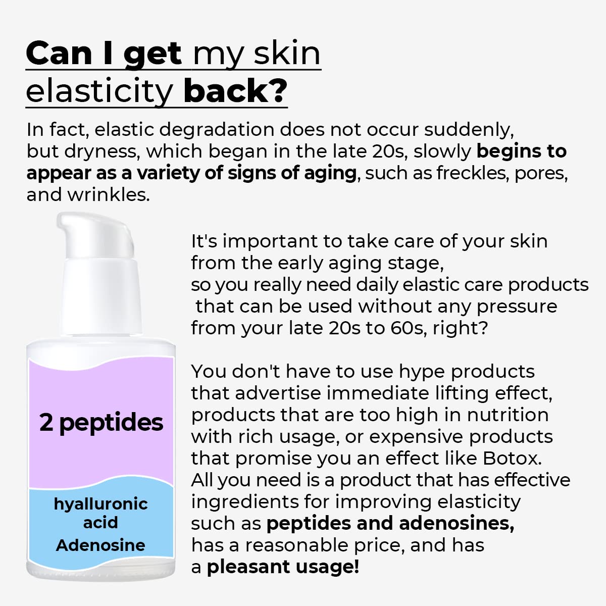 numbuzin No.9 Secret Firming Serum | Peptide, Wrinkle Care, Aging Skin, Niacinamide, Hyaluronic Acid | Korean Skin Care for Face, 1.69 fl oz : Beauty & Personal Care