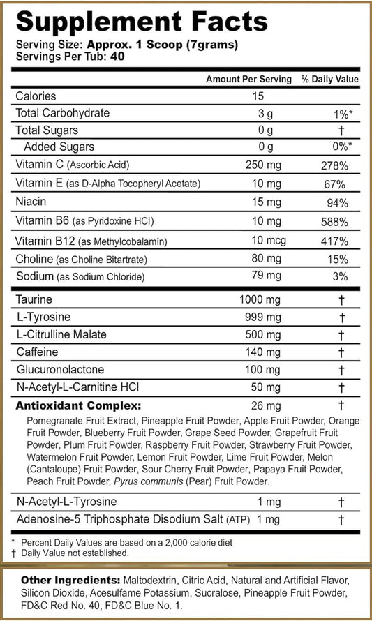 G Fuel Elden Ring Energy Powder, Sugar Free, Clean Caffeine Focus Supp