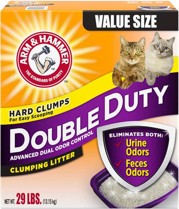 Arm & Hammer Double Duty Clumping Litter For Cats, 29 Lbs