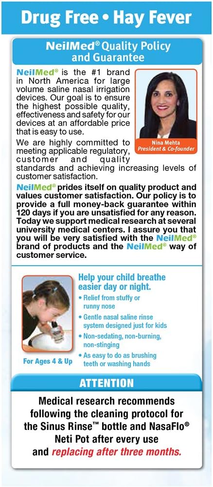Neilmed Neilmed Sinus Rinse Premixed Pediatric Packets, 100 each : Amazon.co.uk: Baby Products
